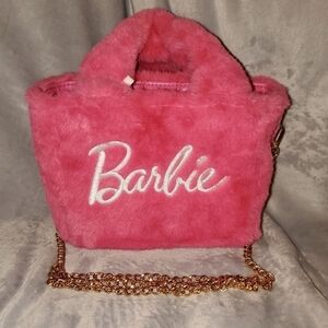 Barbie Purse Barbie X Skinny Dip Fuzzy Fluffy Tote NWT